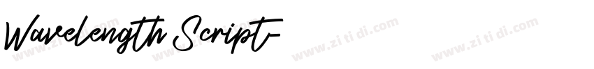 Wavelength Script字体转换 Wavelength Script字体转换